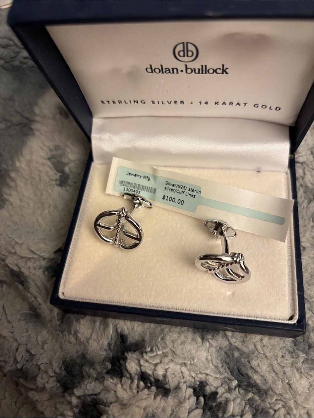 Dolan + Bullock Sterling Silver Knot Cufflinks - Silver